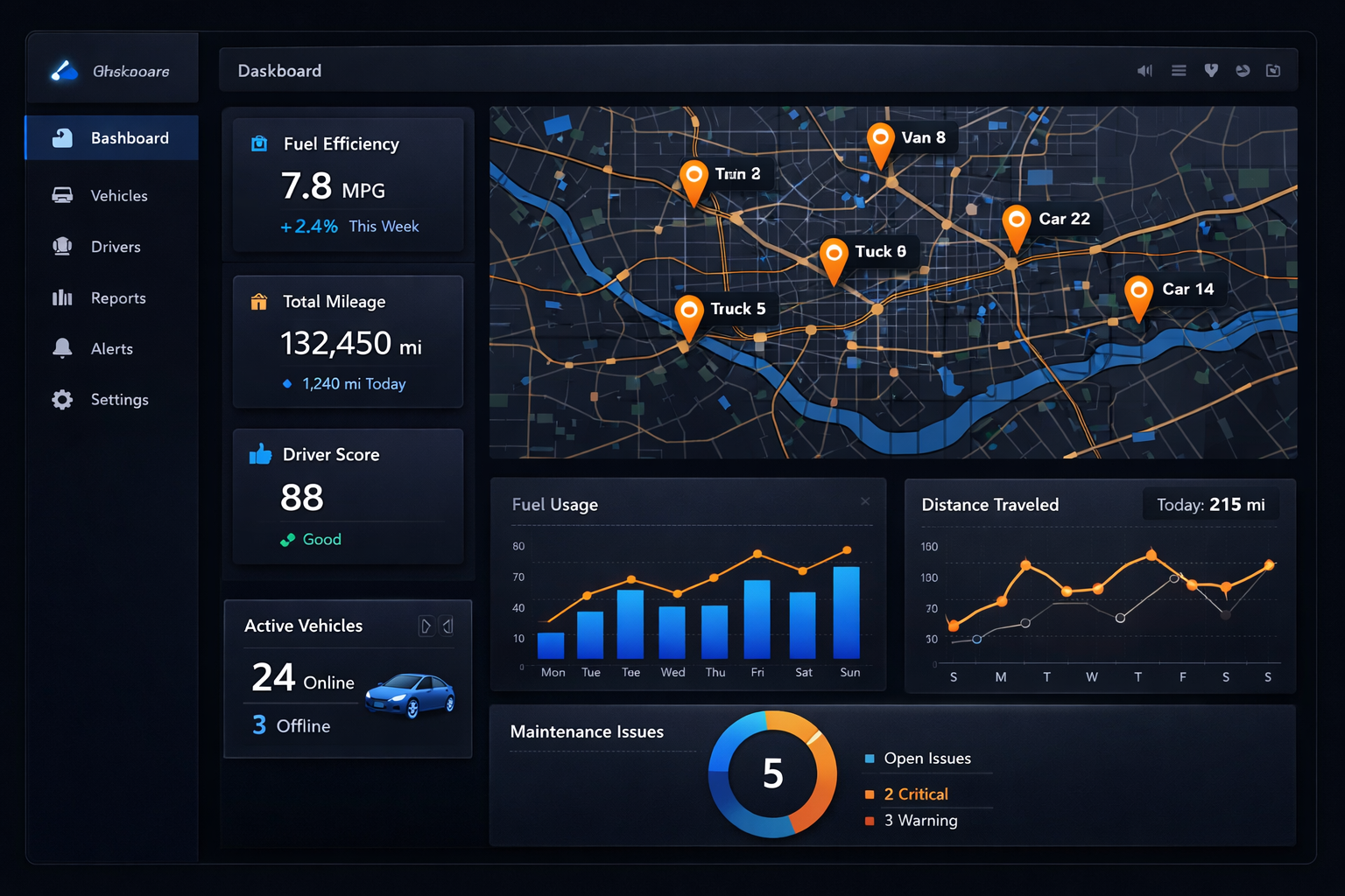 Dashboard Fleet Guardian AI